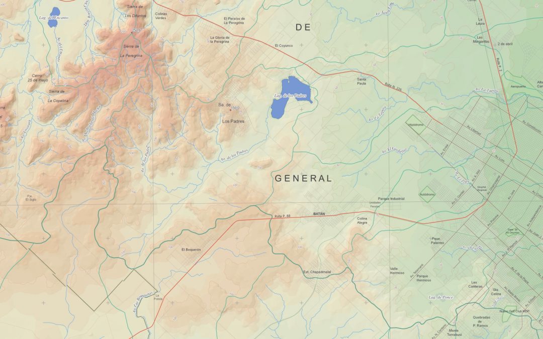 Nuevo Mapa Físico – Político de General Pueyrredon