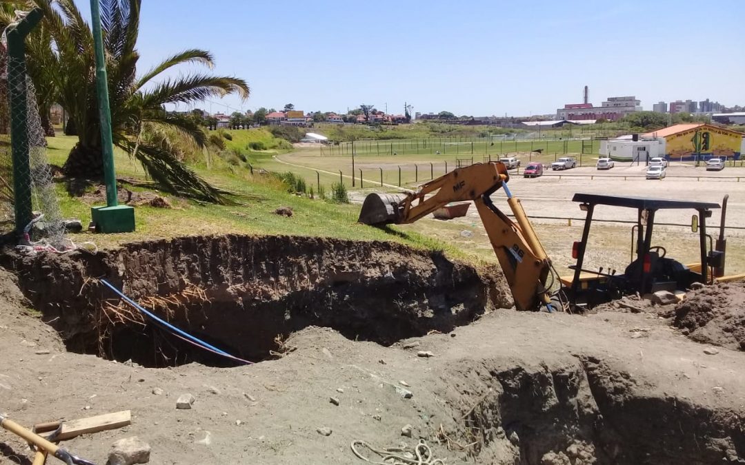 Progresan las obras para potenciar la Estación Elevadora Cloacal de Punta Mogotes