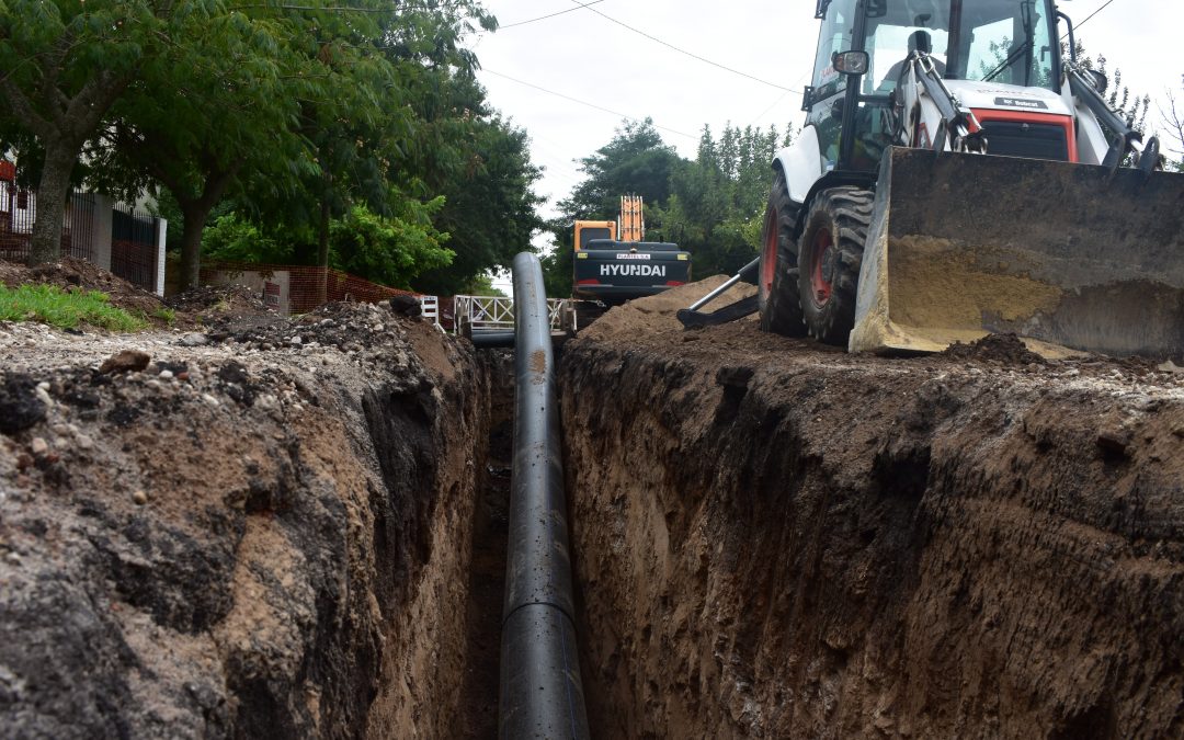 Avanza en zona norte el reemplazo de cañería para potenciar el servicio de agua