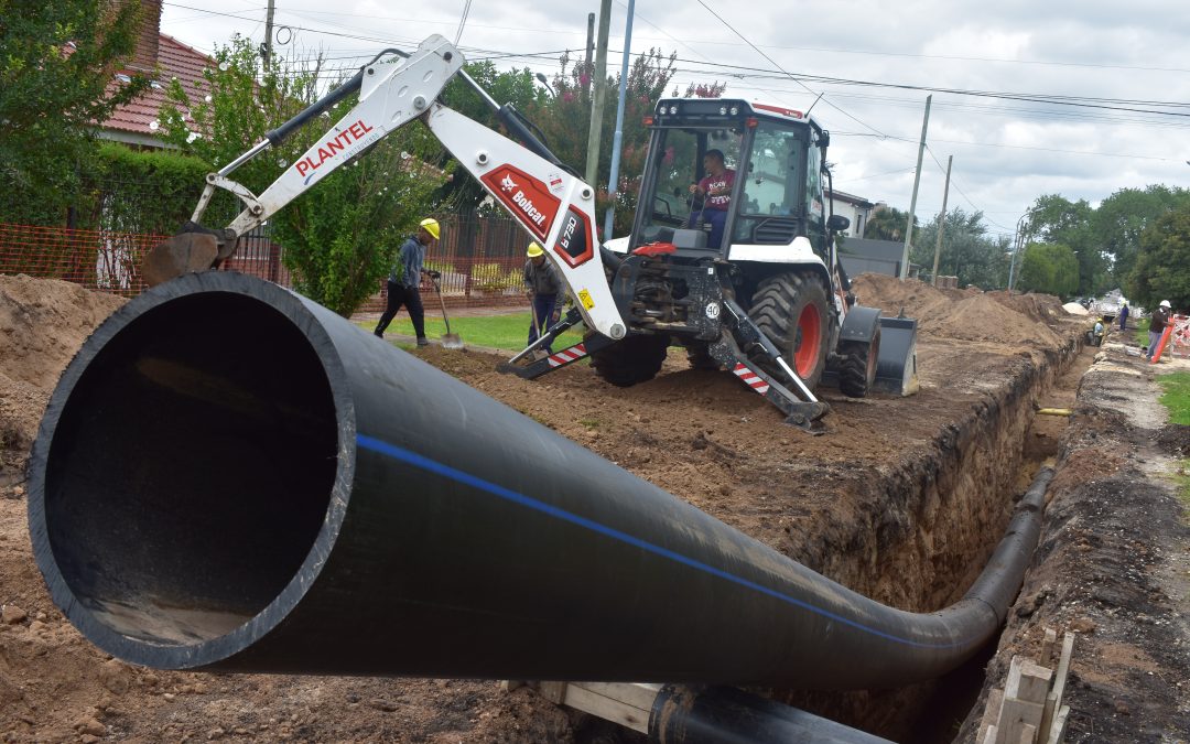 Etapa final de la obra que reforzará el servicio de agua en zona norte