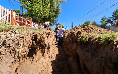 Agua: progresan los trabajos de ampliación de la red en Alfar